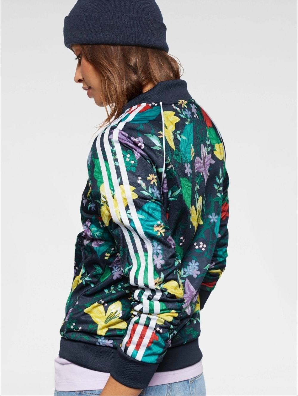 Adidas Blossom Of Life SST Graphic Womens Track Jacket Sz. S